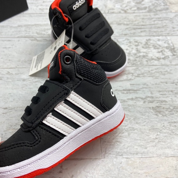 Adidas Hoops Mid 2.0 Toddler Velcro Sneakers - Picture 4 of 13